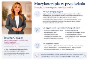 Muzykoterapia w Przedszkolu Beniaminek Kraków