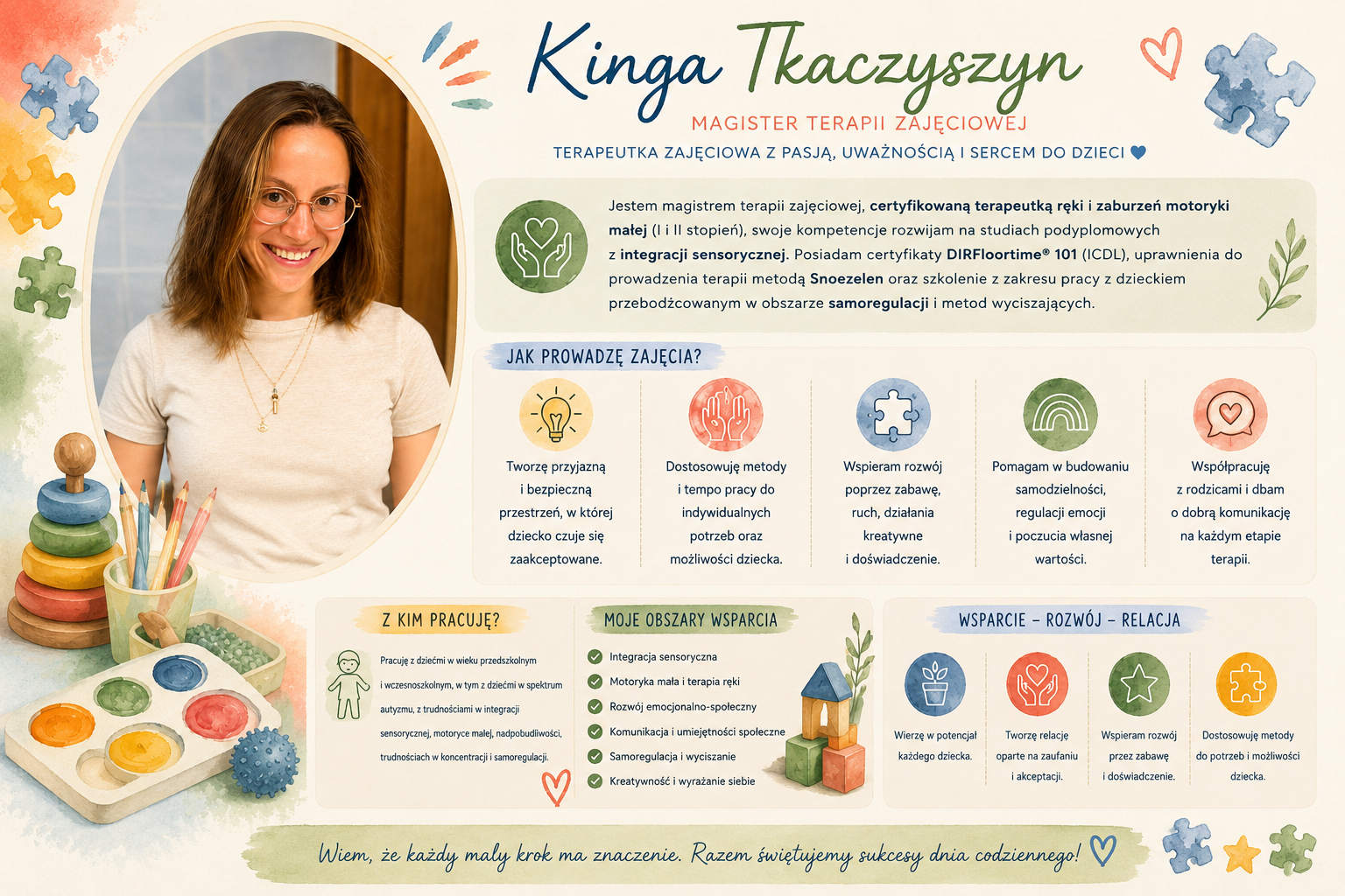 Kinga Tkaczyszyn - Terapeuta zajęciowy oraz SI - Przedszkole Kraków